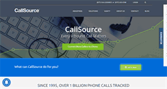 Desktop Screenshot of callsource.com