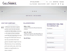 Tablet Screenshot of media.callsource.com